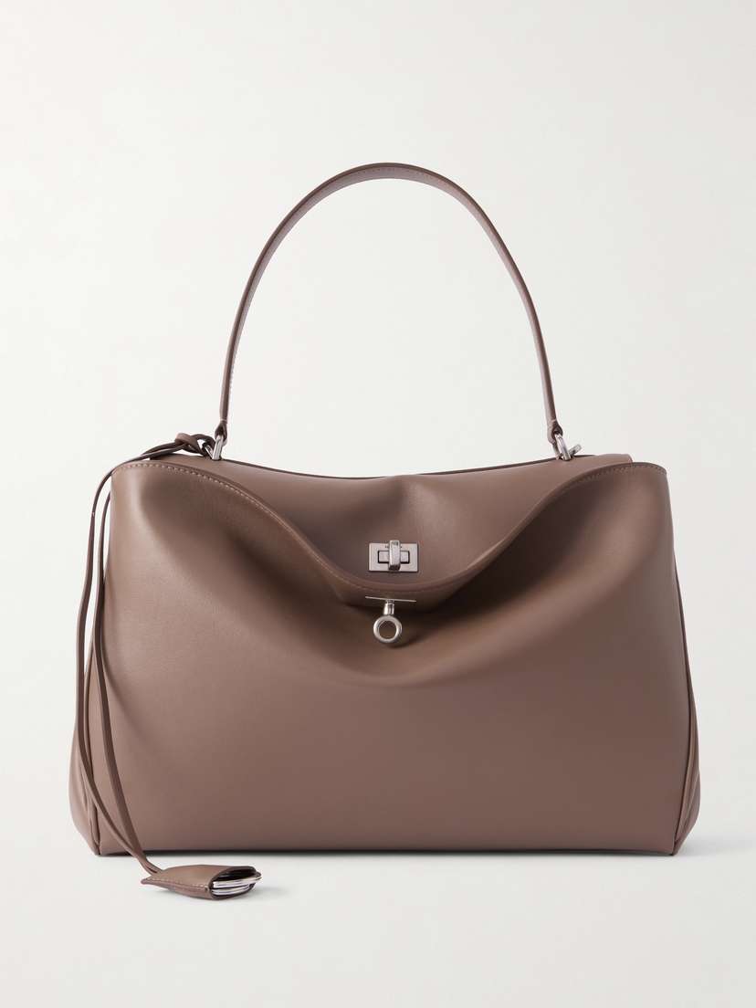 Balenciaga Rodeo Medium Leather Shoulder Bag