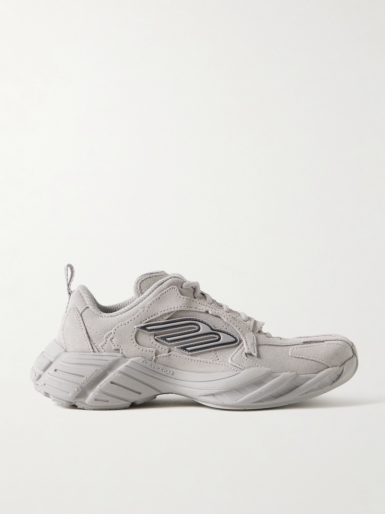 Balenciaga Monday Rubber-trimmed Leather Sneakers