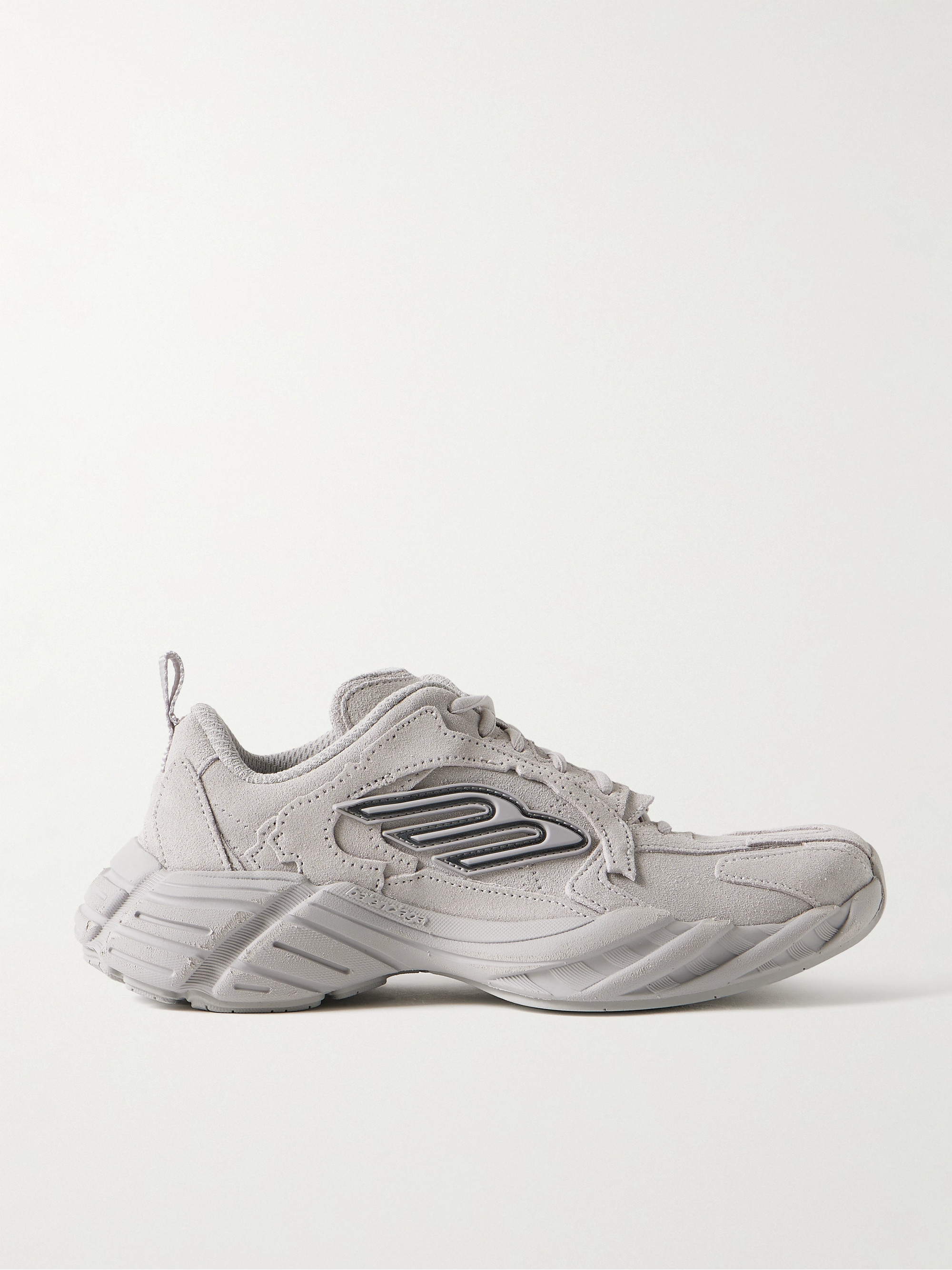 Balenciaga Monday rubber-trimmed leather sneakers