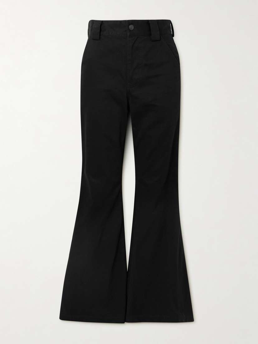 Balenciaga Organic Cotton-twill Flared Pants