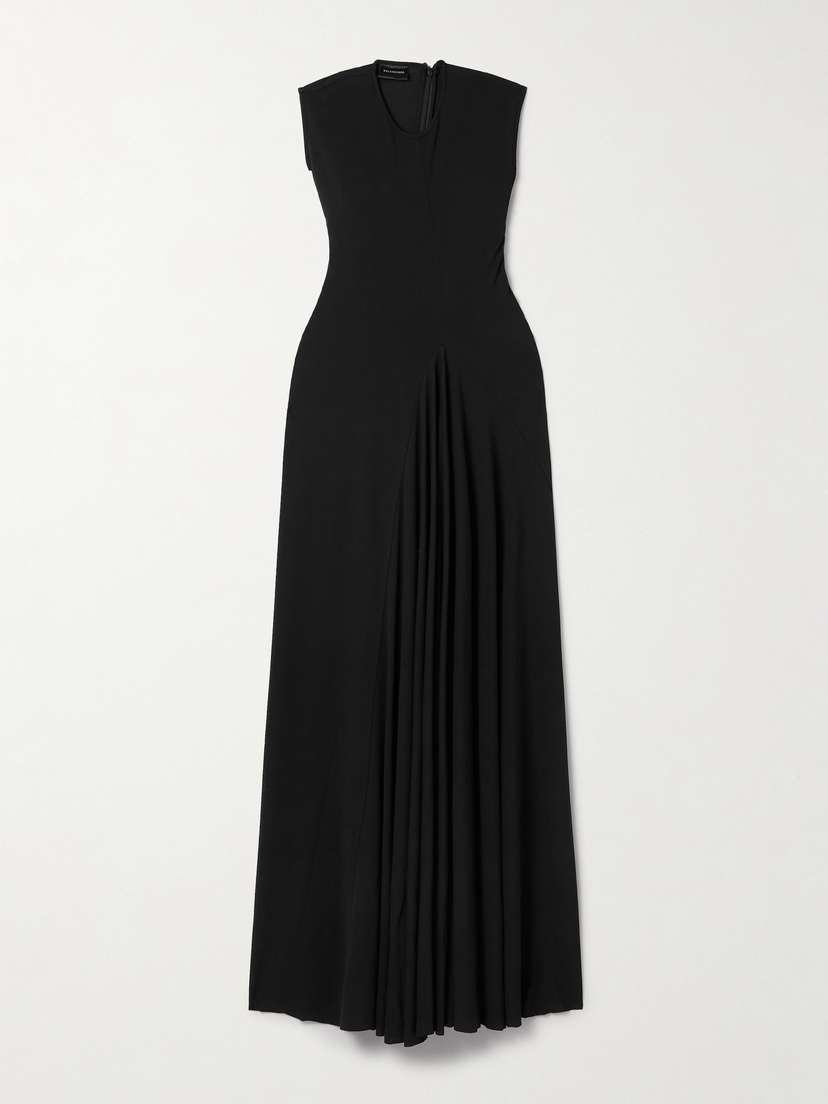 Balenciaga — Draped stretch-jersey midi dress