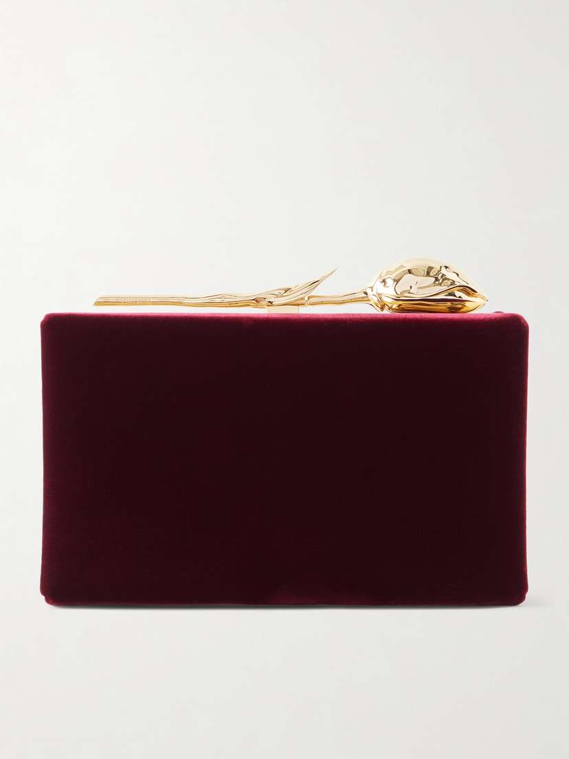 Erdem Bloom Velvet Clutch