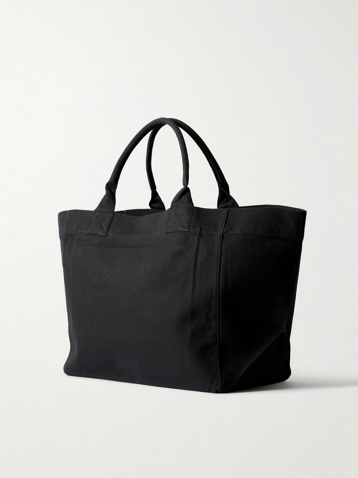 Ganni Printed Cotton-canvas Tote