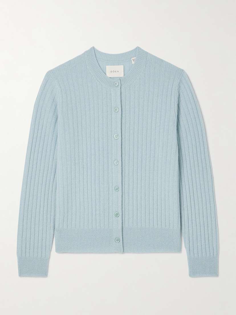 DÔEN Danaë Ribbed Cashmere Cardigan