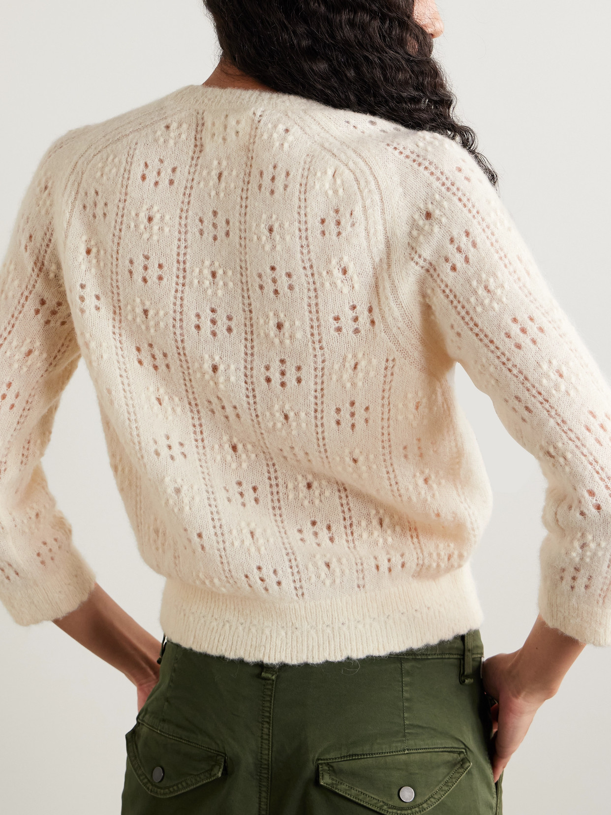 Dôen - Emiliana Pointelle-Knit Alpaca-Blend Sweater