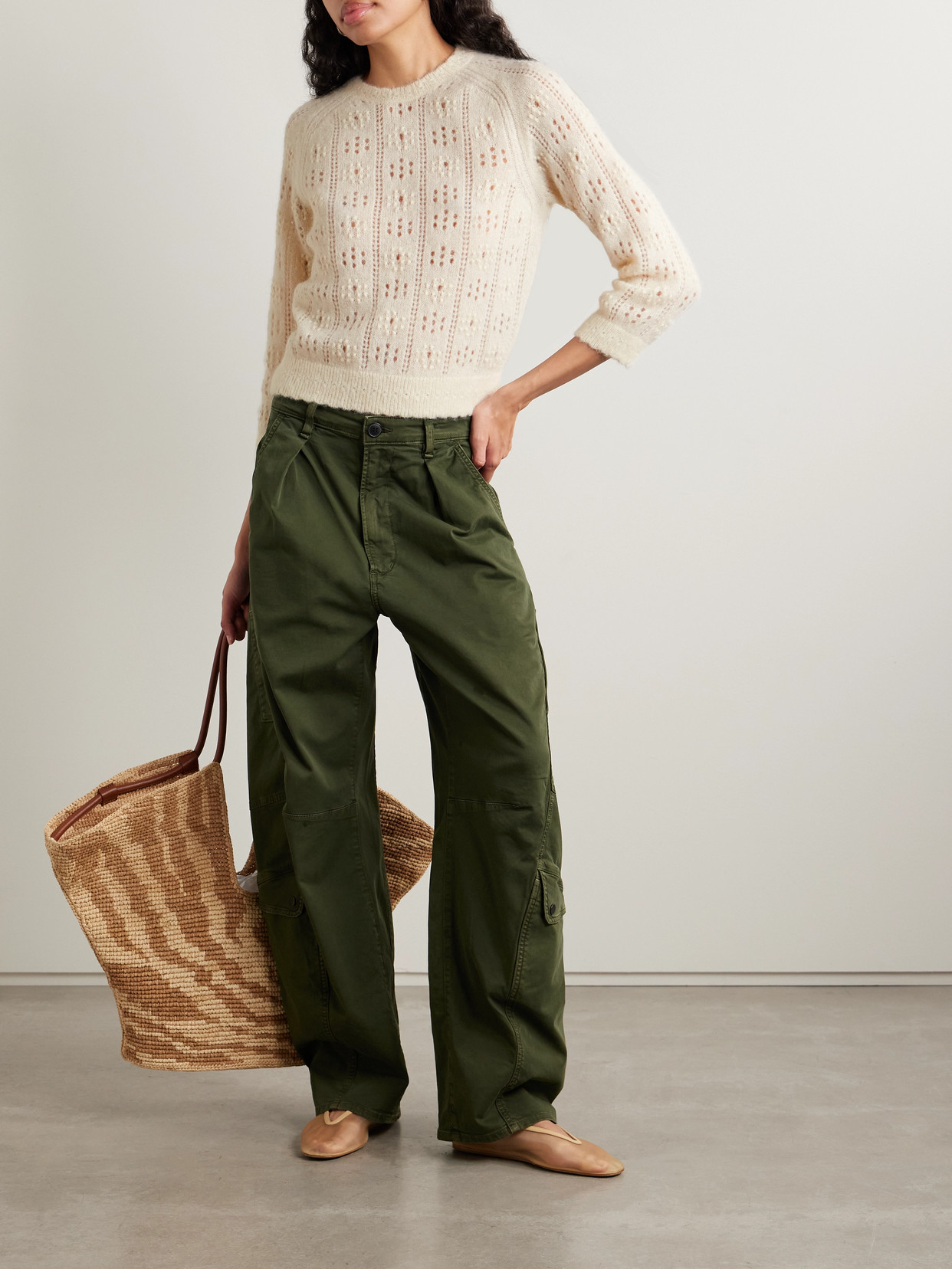 Dôen - Emiliana Pointelle-Knit Alpaca-Blend Sweater