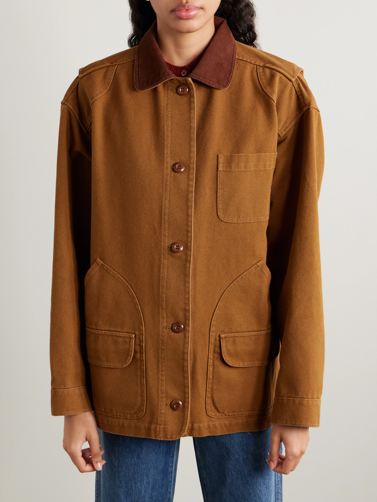 Dôen - Pascual Corduroy-Trimmed Cotton-Canvas Jacket