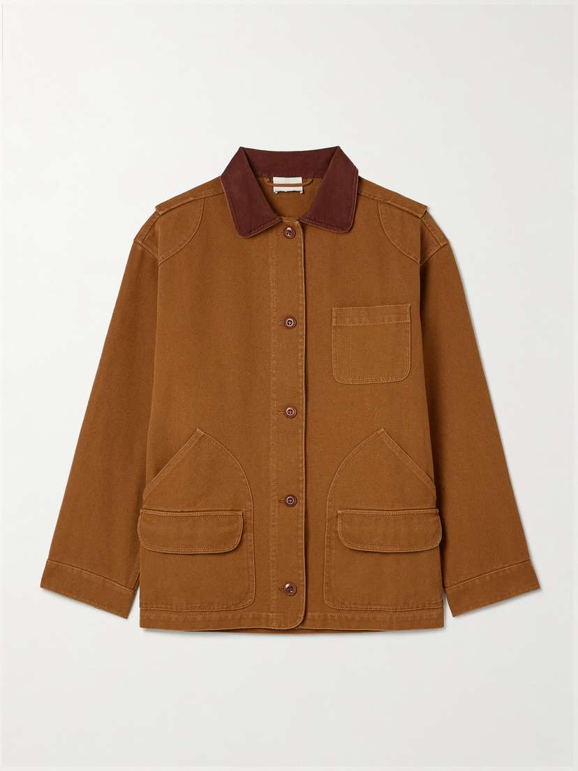 DÔEN Pascual Corduroy-trimmed Cotton-canvas Jacket