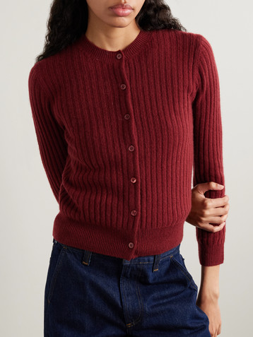 Dôen Danaë ribbed cashmere cardigan