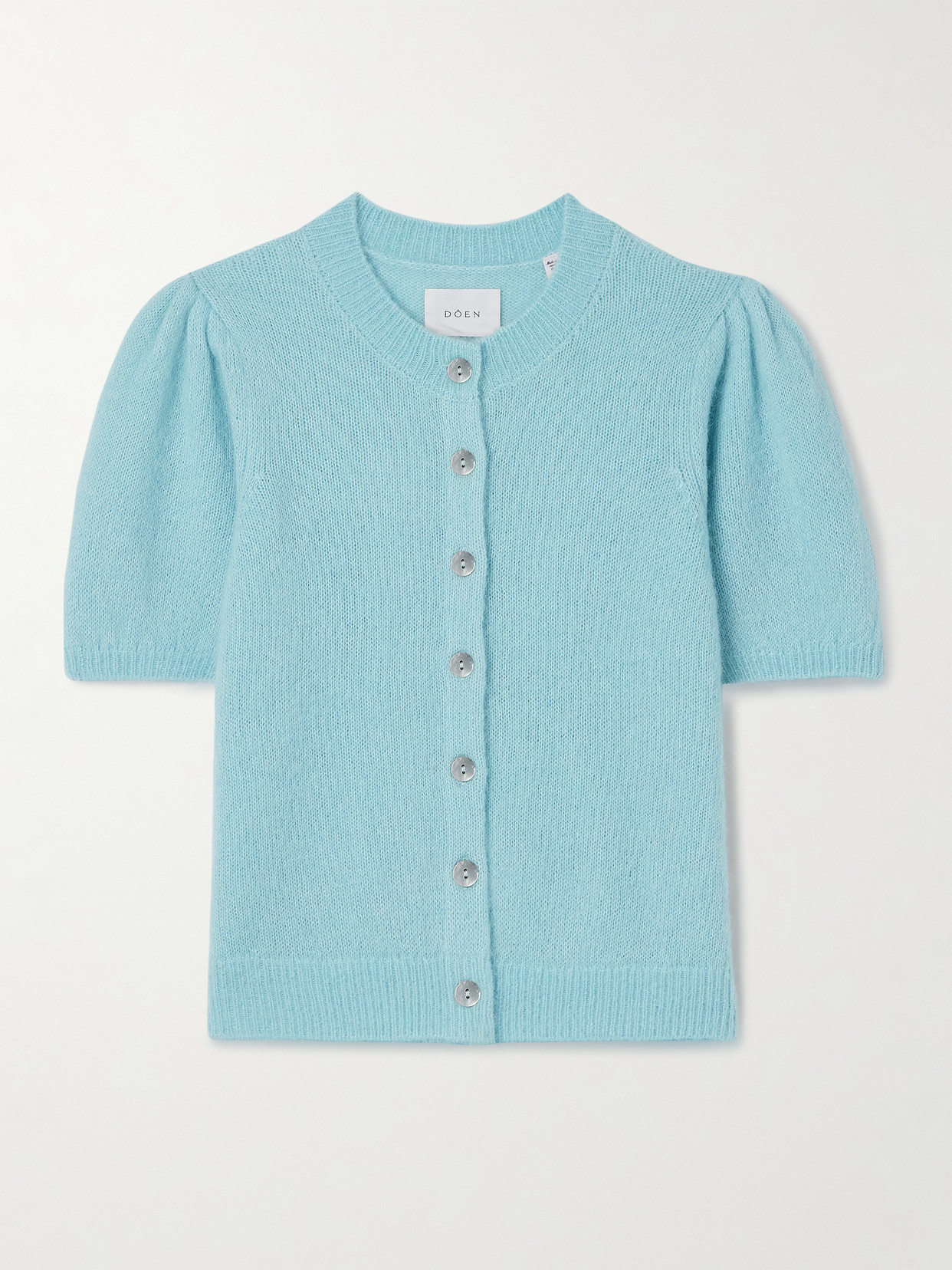 Doen Anisa Knitted Cardigan In Blue