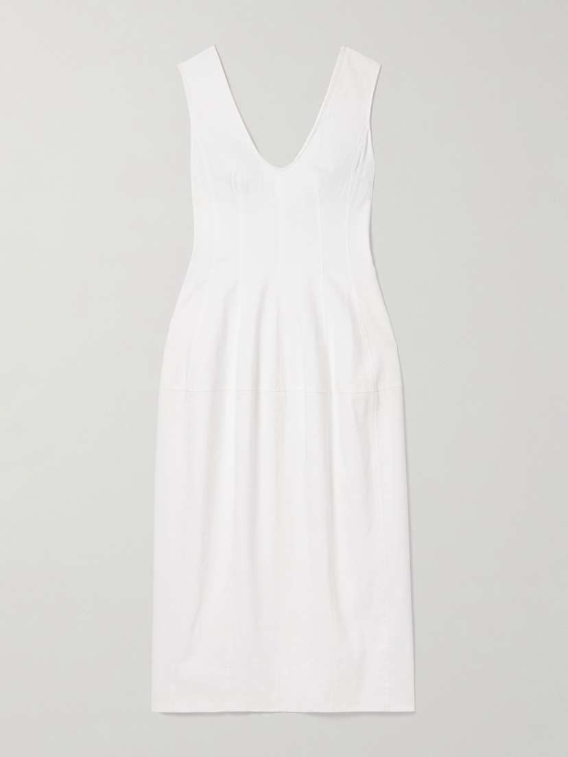 Another Tomorrow Organic Hemp-blend Midi Dress