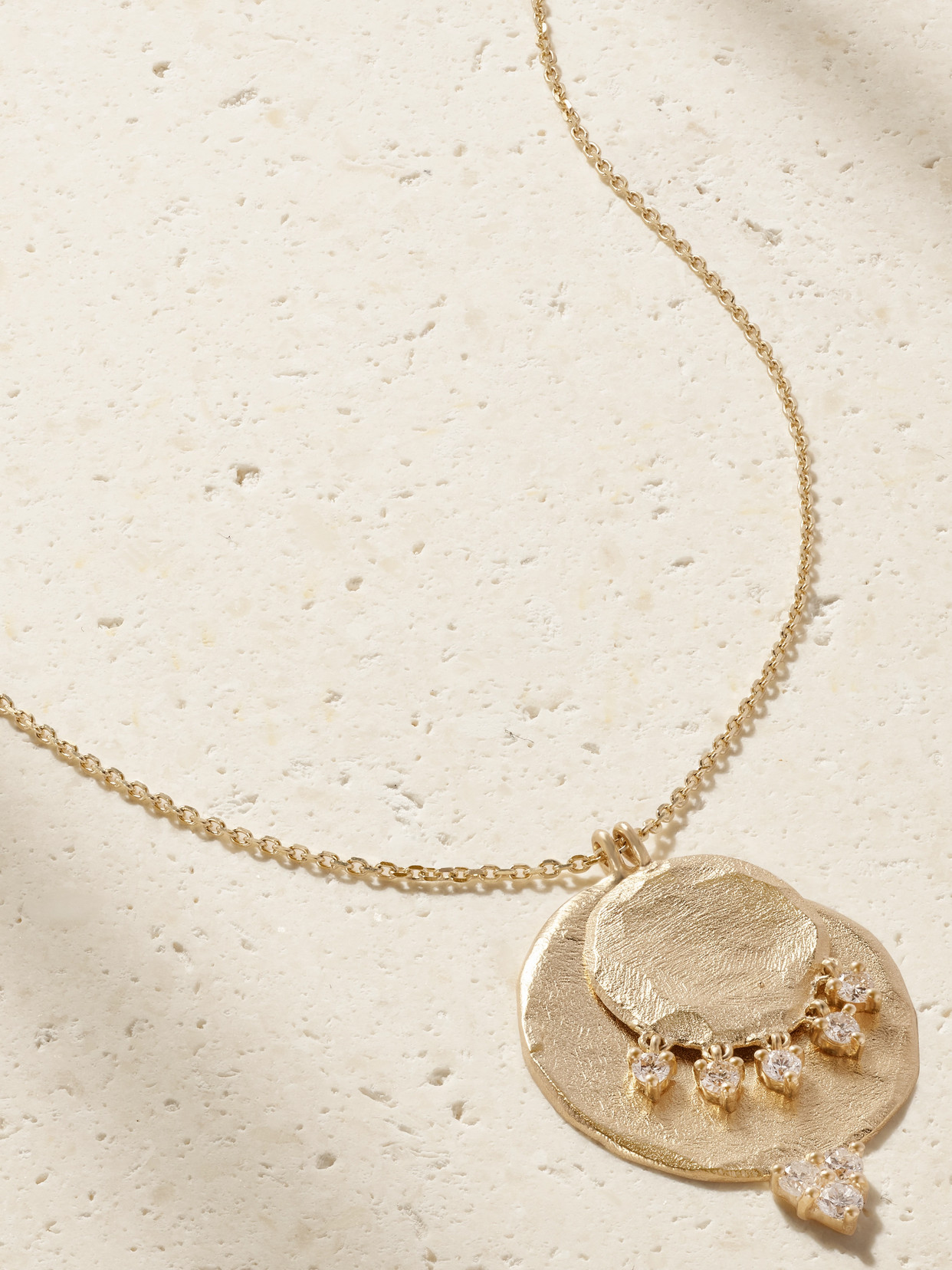 Pascale Monvoisin Gaby N°2 9-karat Gold Diamond Necklace In Gold