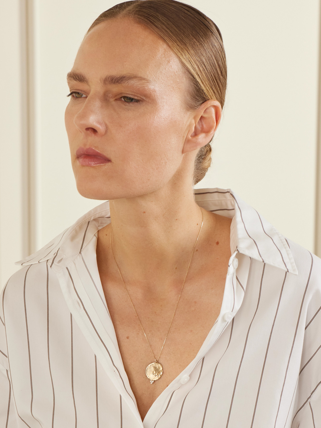 Pascale Monvoisin Gaby N°2 9-karat Gold Diamond Necklace In Gold