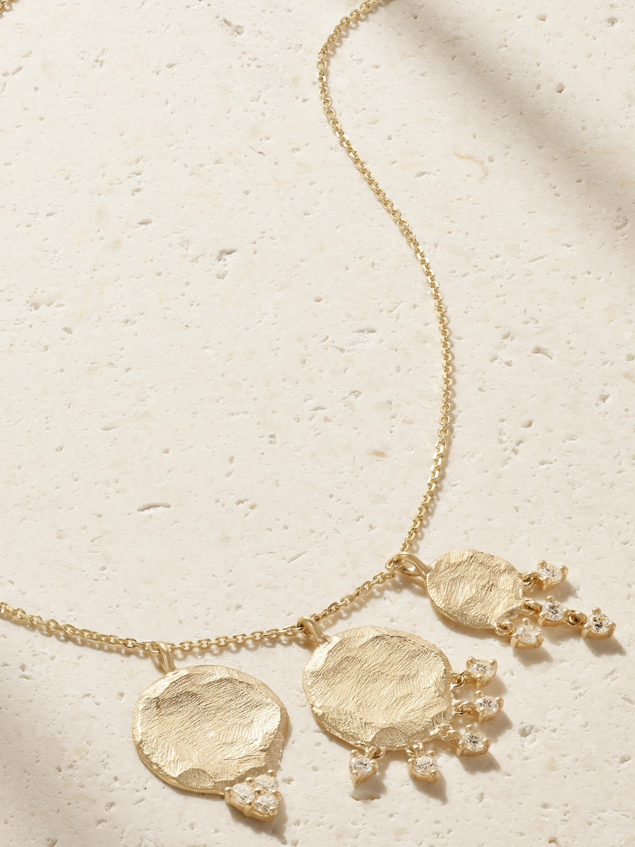 Pascale Monvoisin Gaby N°3 9-karat Gold Diamond Necklace In Gold