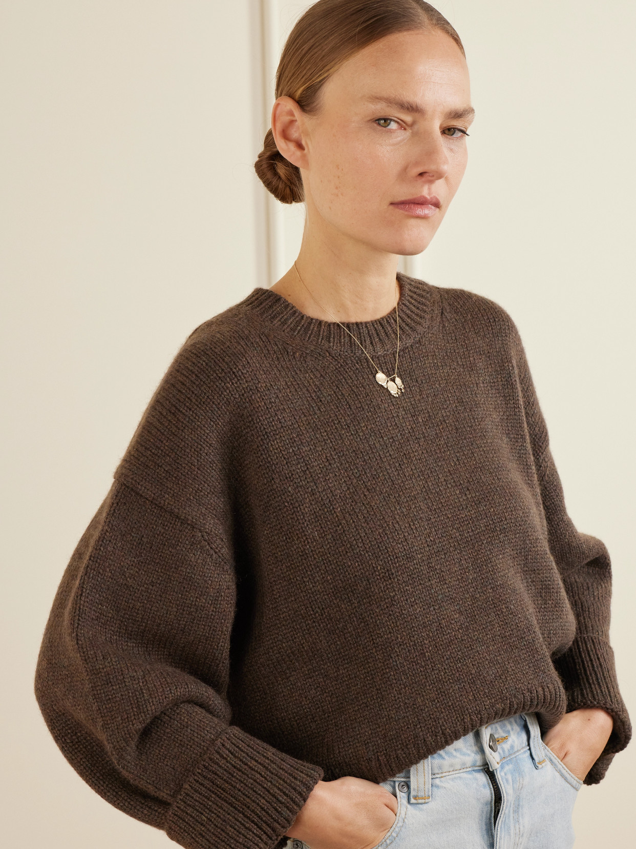 Pascale Monvoisin Gaby N°3 9-karat Gold Diamond Necklace In Gold