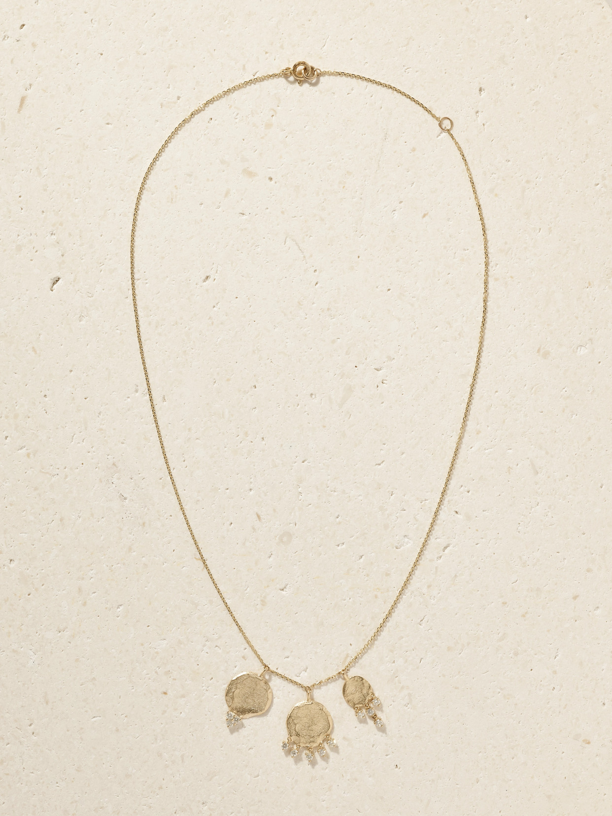 Pascale Monvoisin Gaby N°3 9-karat Gold Diamond Necklace
