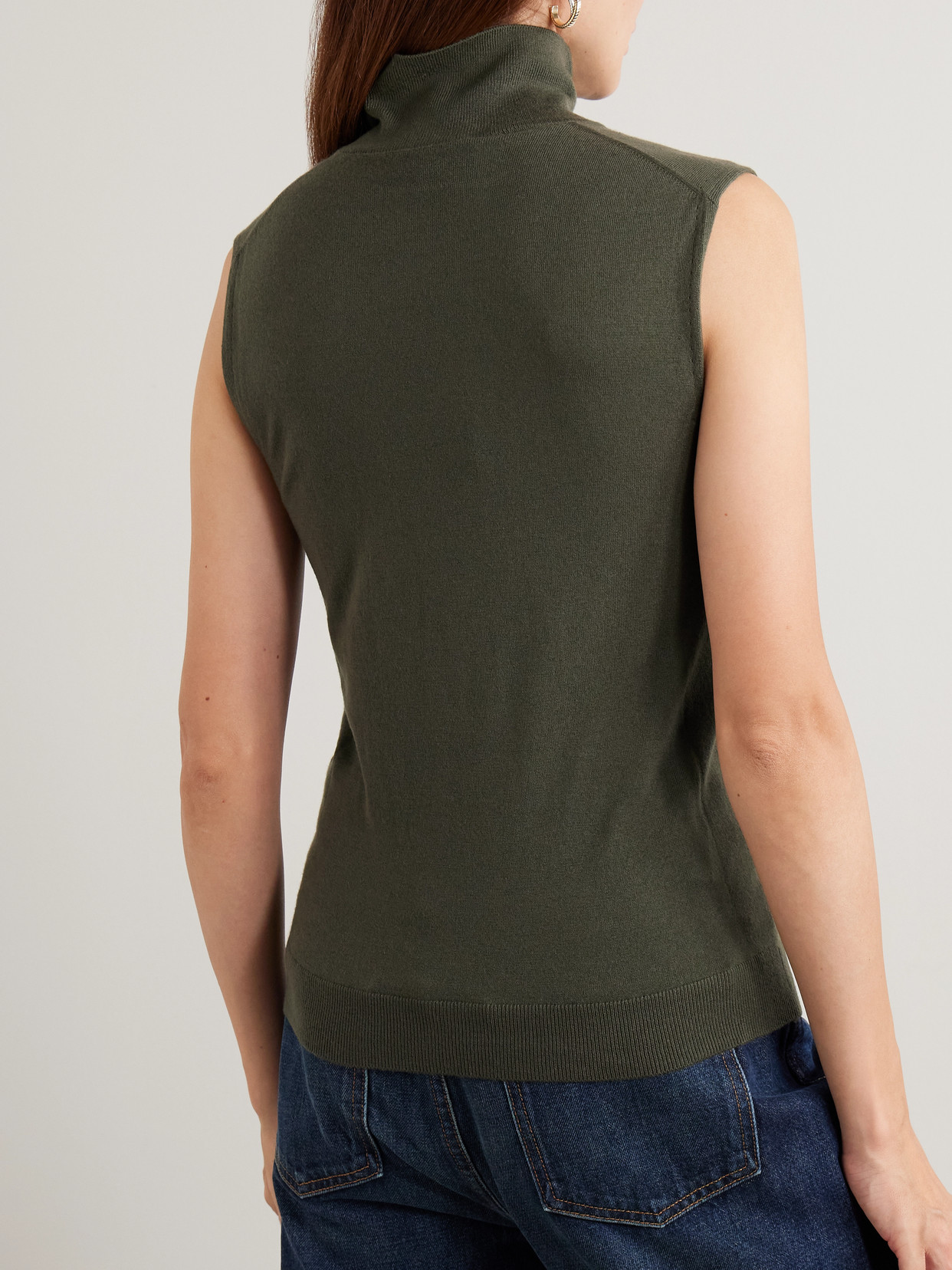 Piuma Cashmere Turtleneck Tank