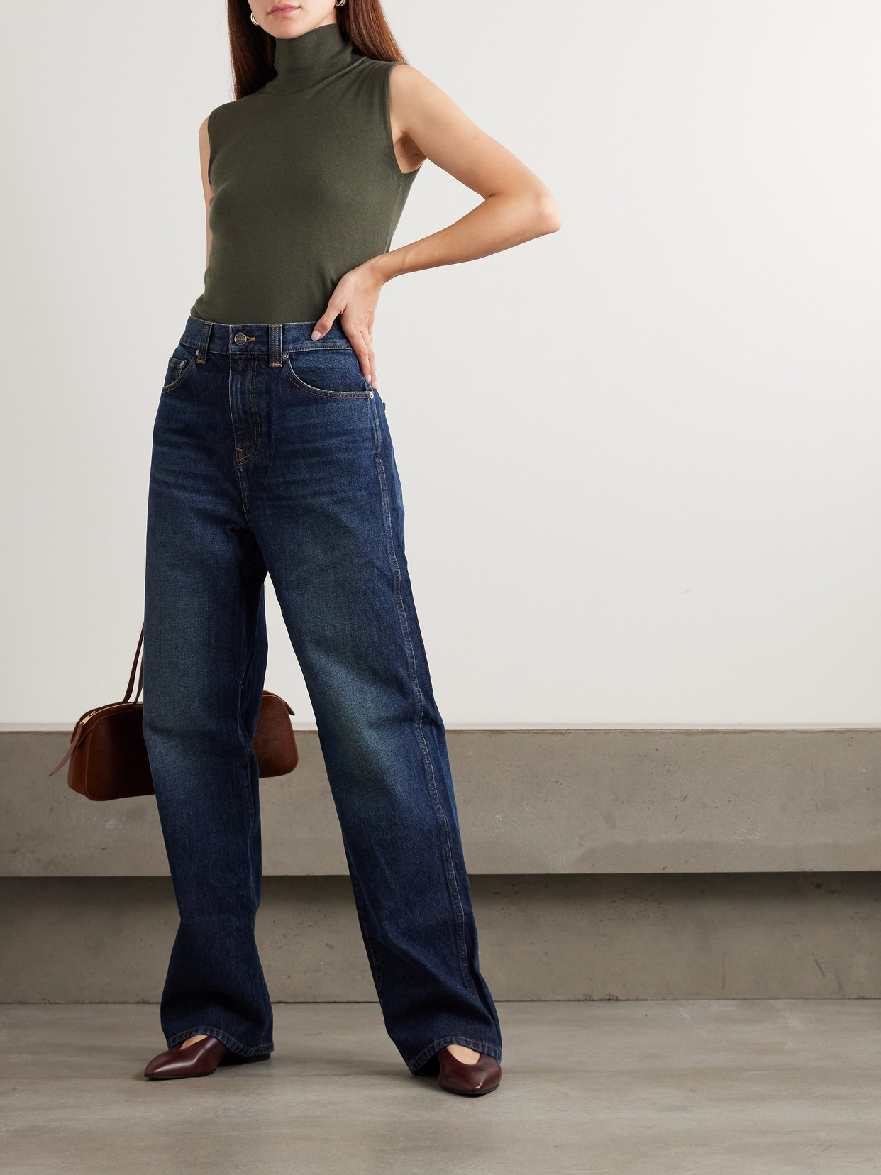 Piuma Cashmere Turtleneck Tank
