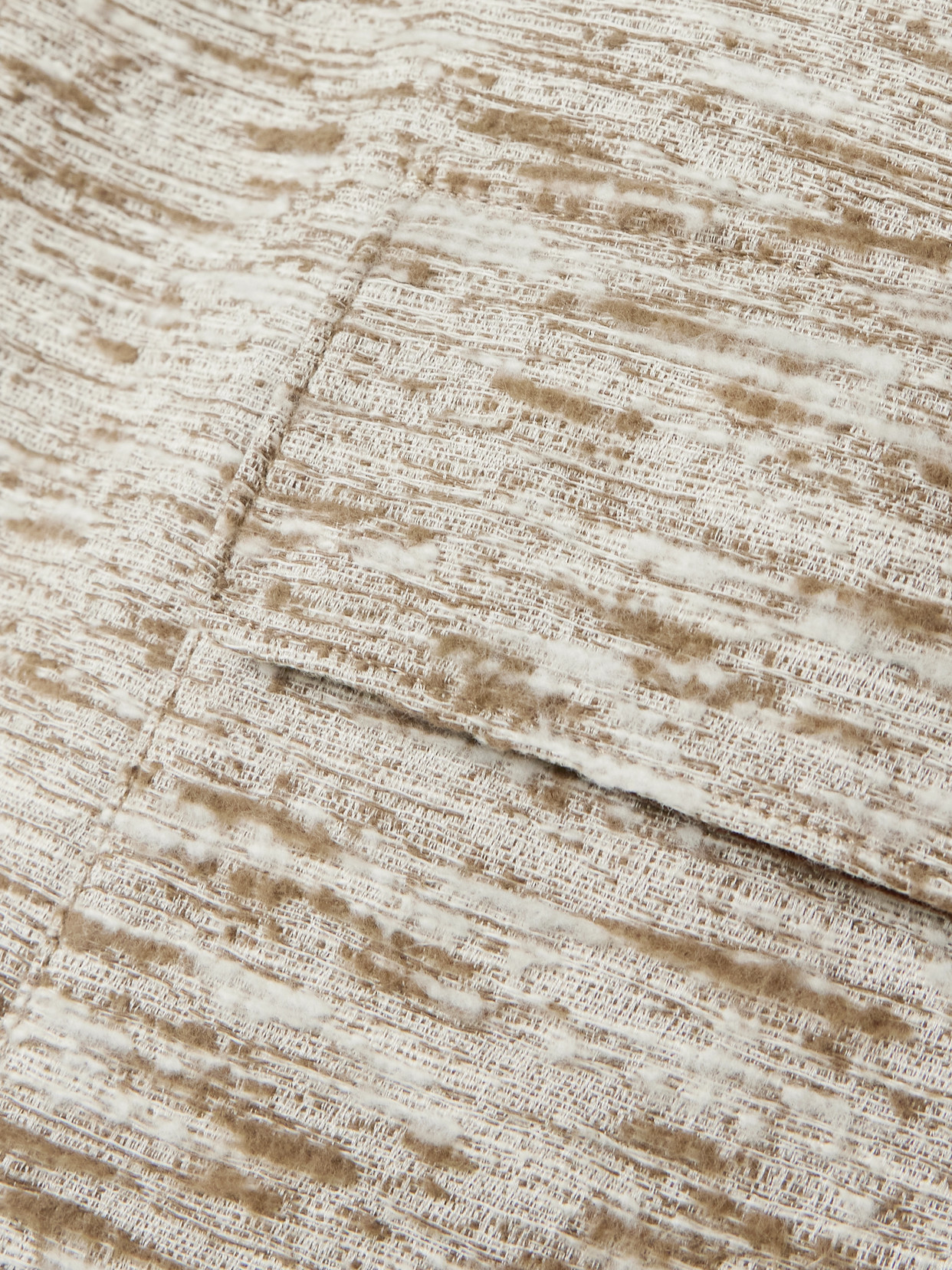 Roadster Suede-Trimmed Textured-Cotton Jacket
