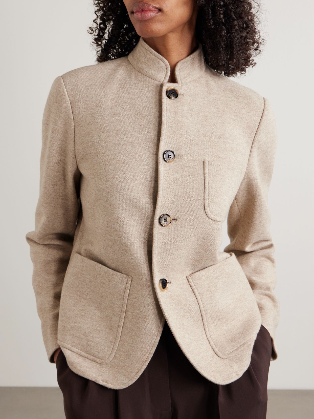 LOROPIANA 미니 스파냐 캐시미어 블렌드 재킷