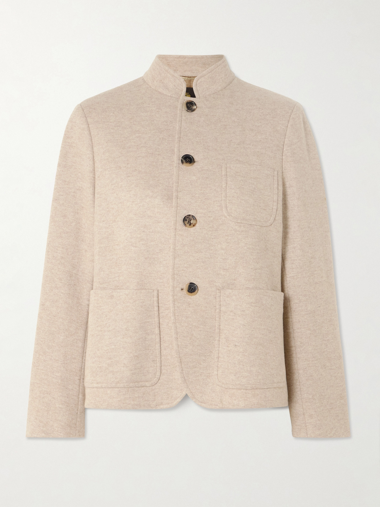 Loro Piana Mini Spagna Cashmere-blend Jacket In Gold