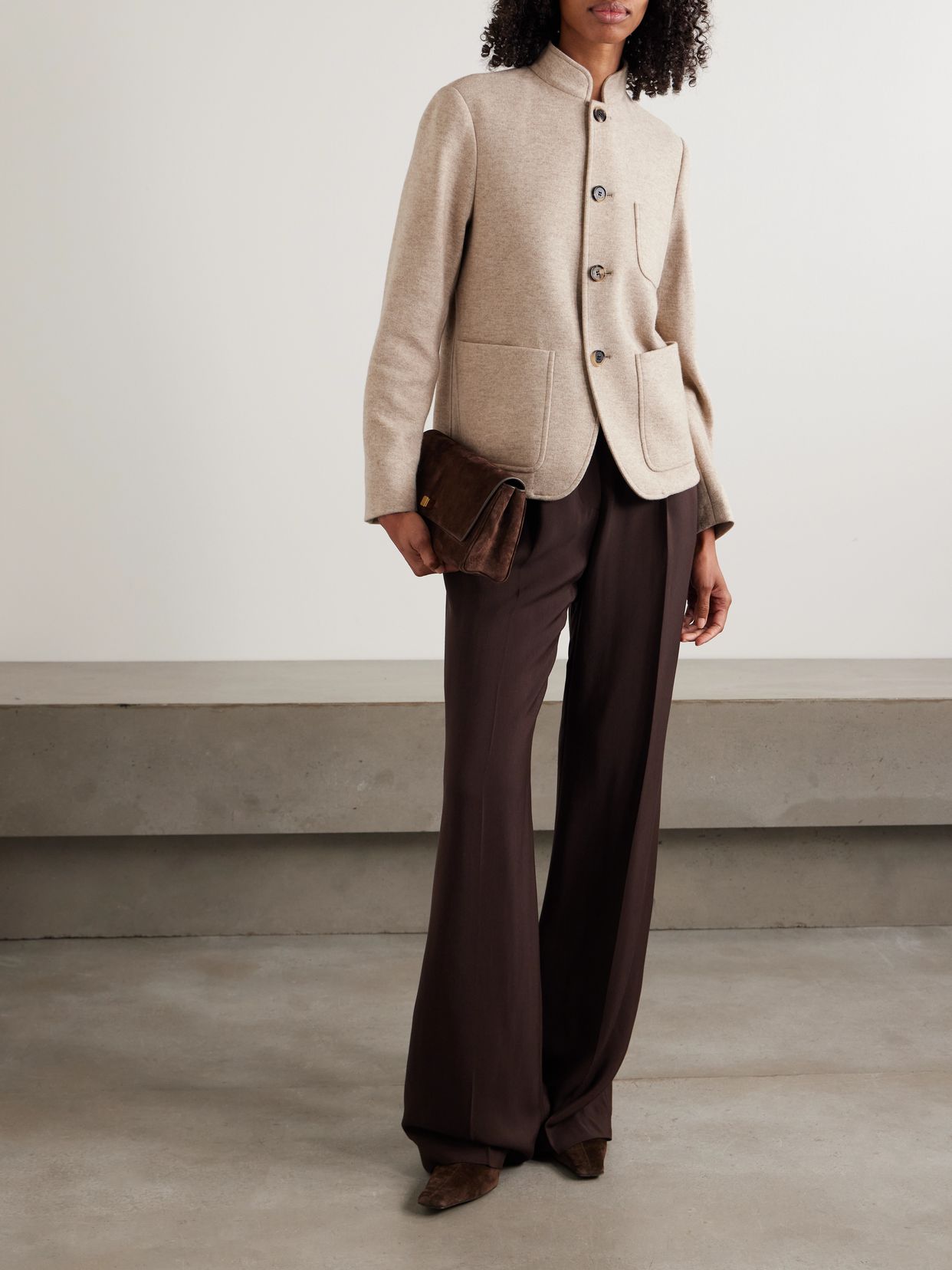 LOROPIANA 미니 스파냐 캐시미어 블렌드 재킷