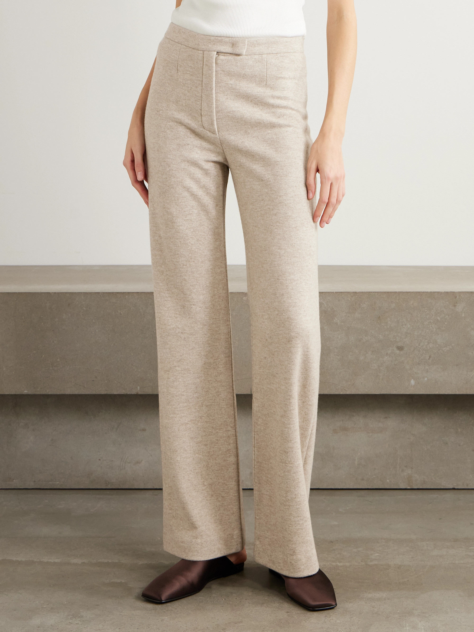 Loro Piana Robin cashmere-blend wide-leg pants