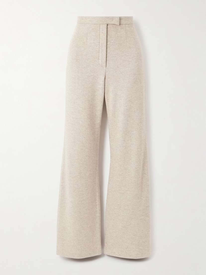 Loro Piana Robin Cashmere-blend Wide-leg Pants