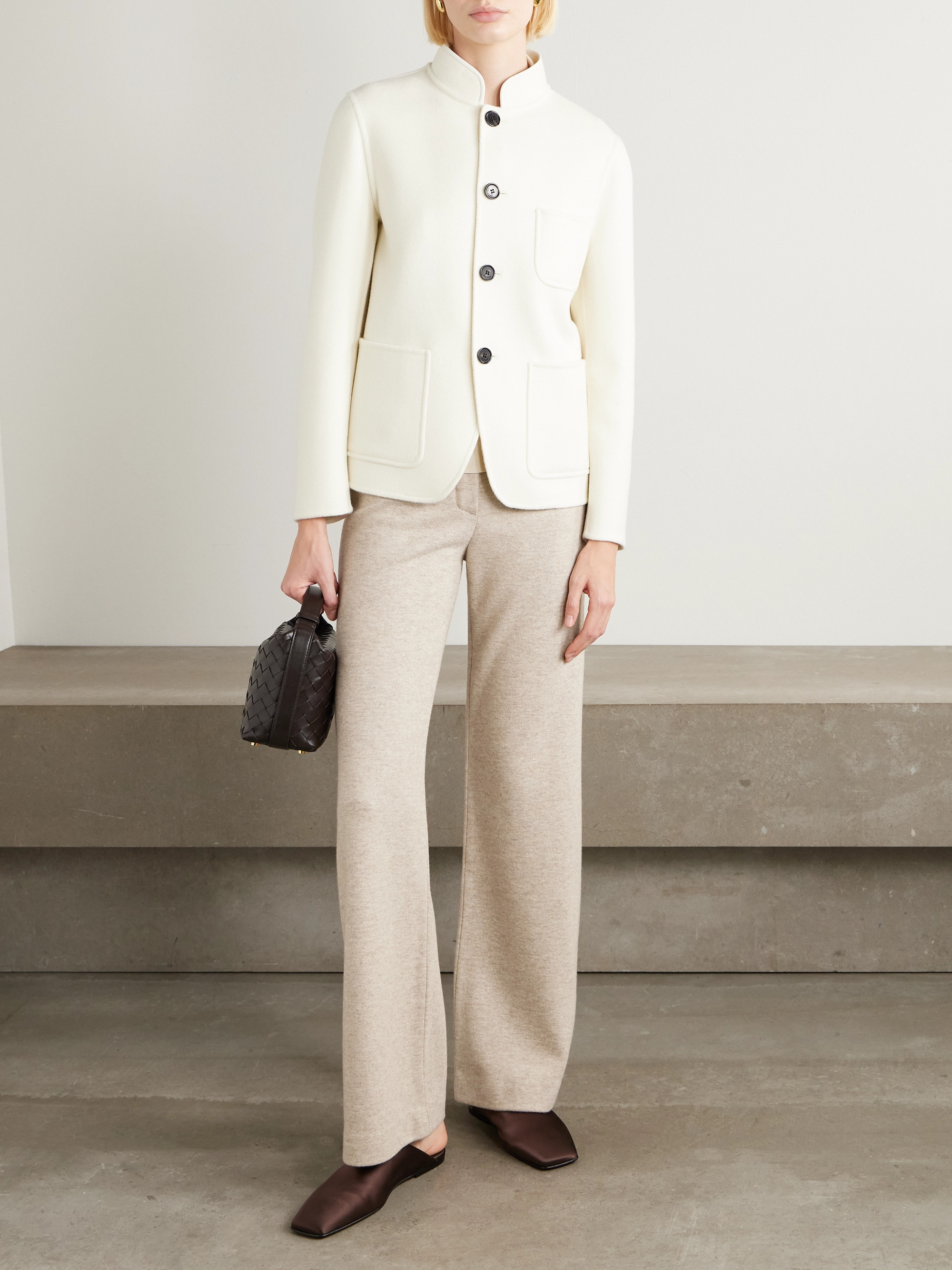 Loro Piana Robin cashmere-blend wide-leg pants