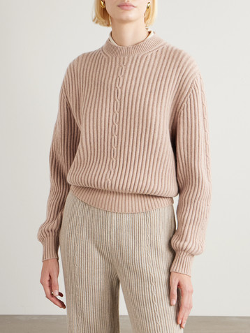 Loro Piana Plane Tree ribbed cashmere sweater
