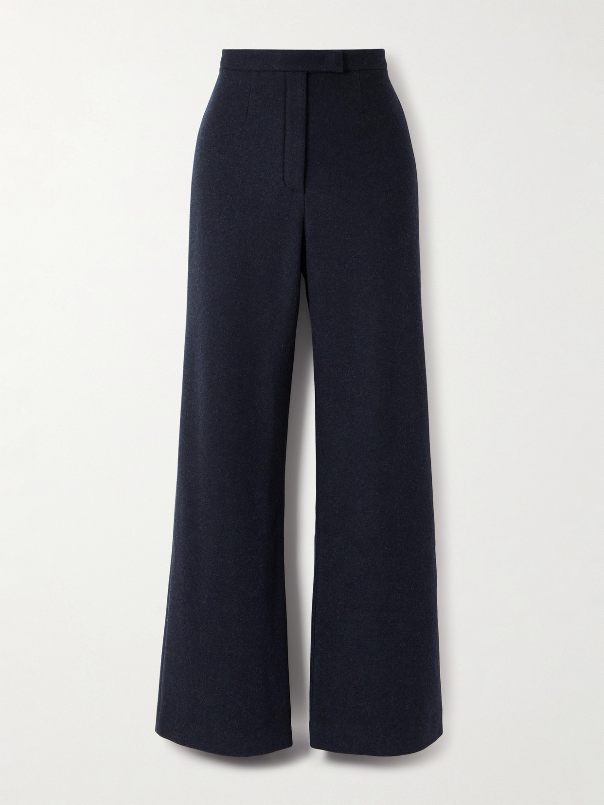 Loro Piana Robin Cashmere-blend Wide-leg Pants In Blue