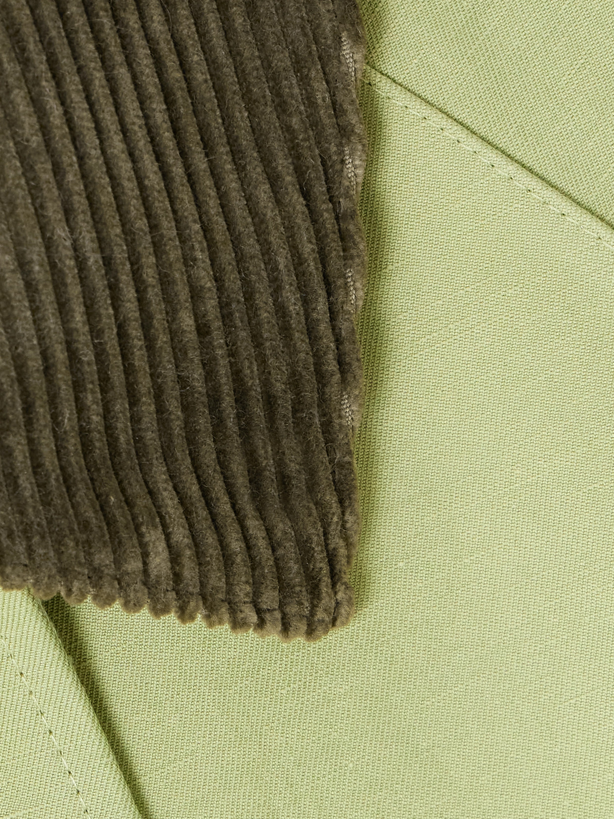 Broderick Corduroy-Trimmed Linen And Silk-Blend Coat