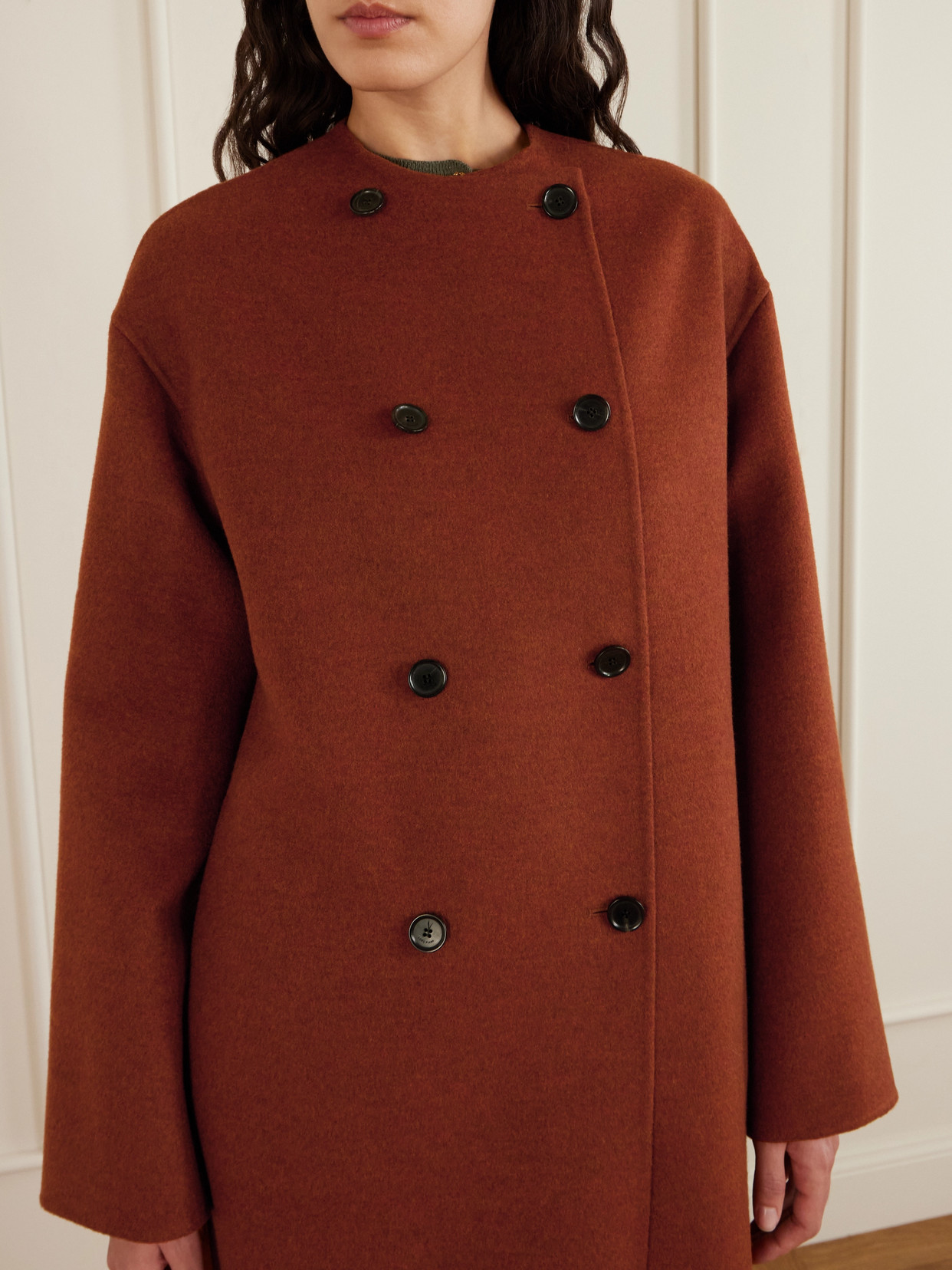 Loro Piana Boris Double-breasted Cashmere Coat In Brown
