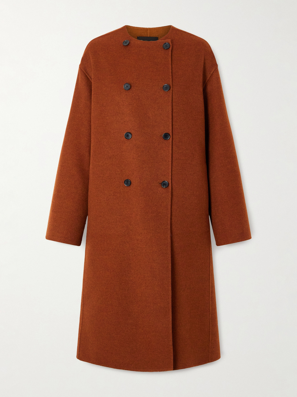 Loro Piana Boris Double-breasted Cashmere Coat In Brown