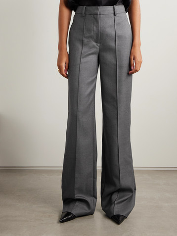 Adam Lippes Wyatt wool-blend twill straight-leg pants