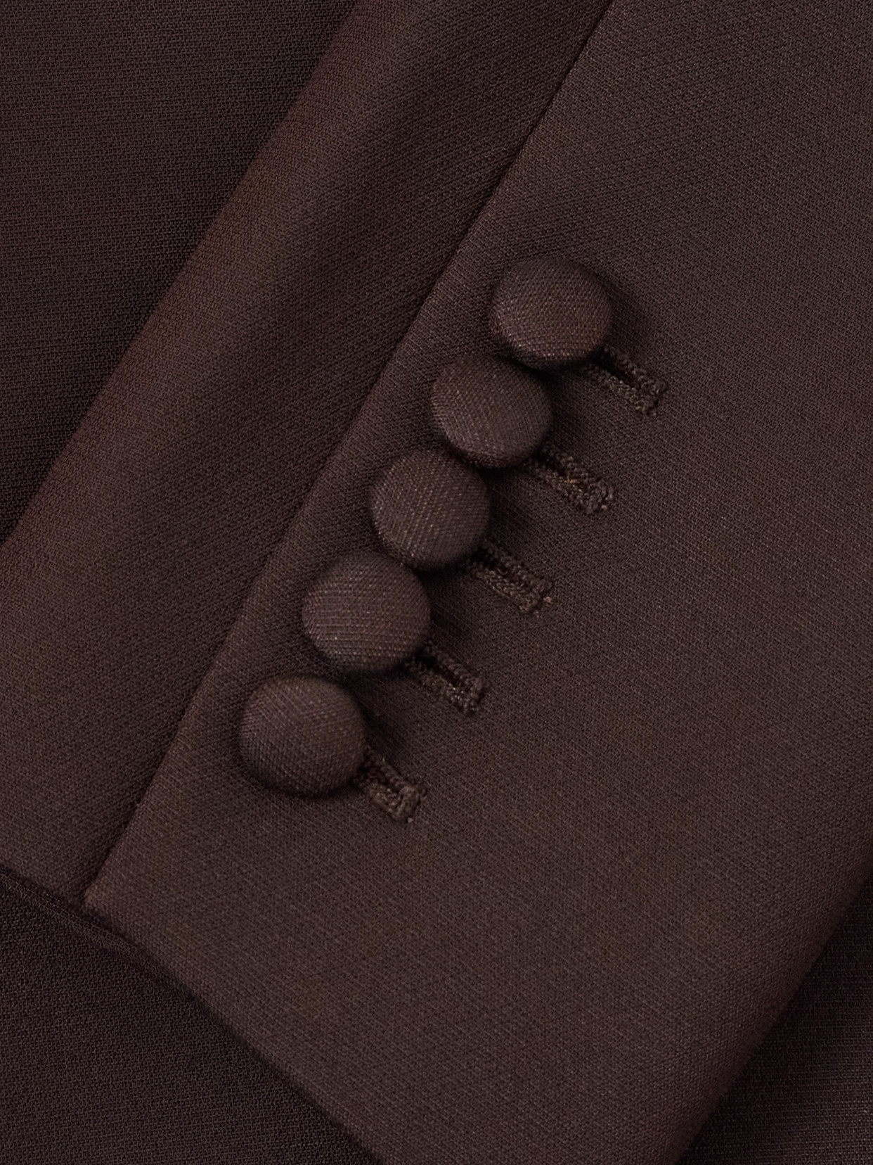 Adam Lippes Logan Wool And Silk-blend Blazer In Brown
