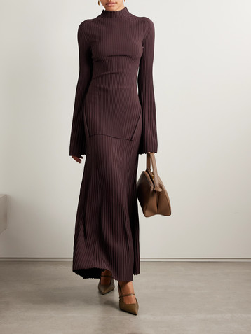 Adam Lippes Gaia ribbed-knit top