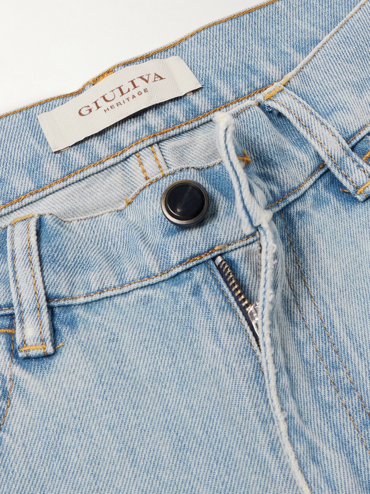 Giuliva Heritage Dana Mid-rise Wide-leg Jeans In Blue
