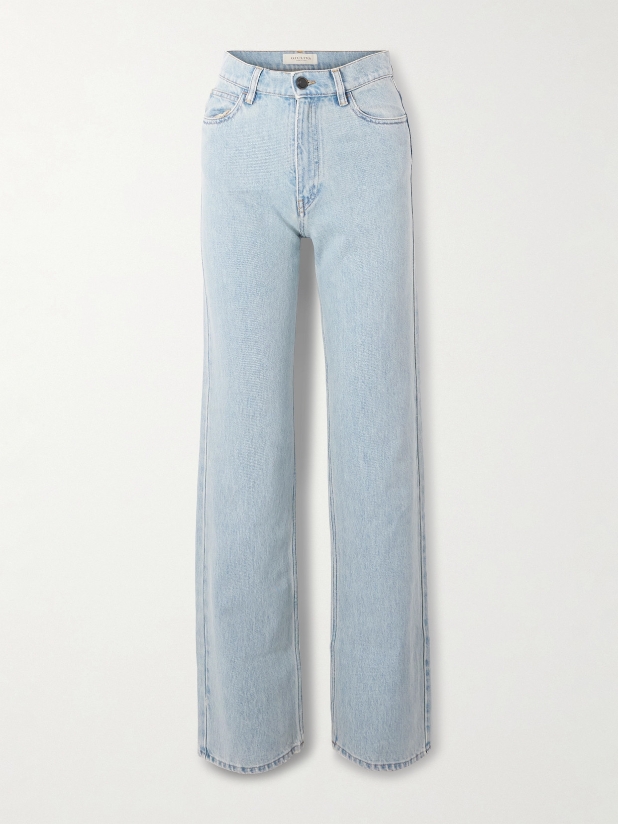 Giuliva Heritage Dana Mid-rise Wide-leg Jeans In Blue