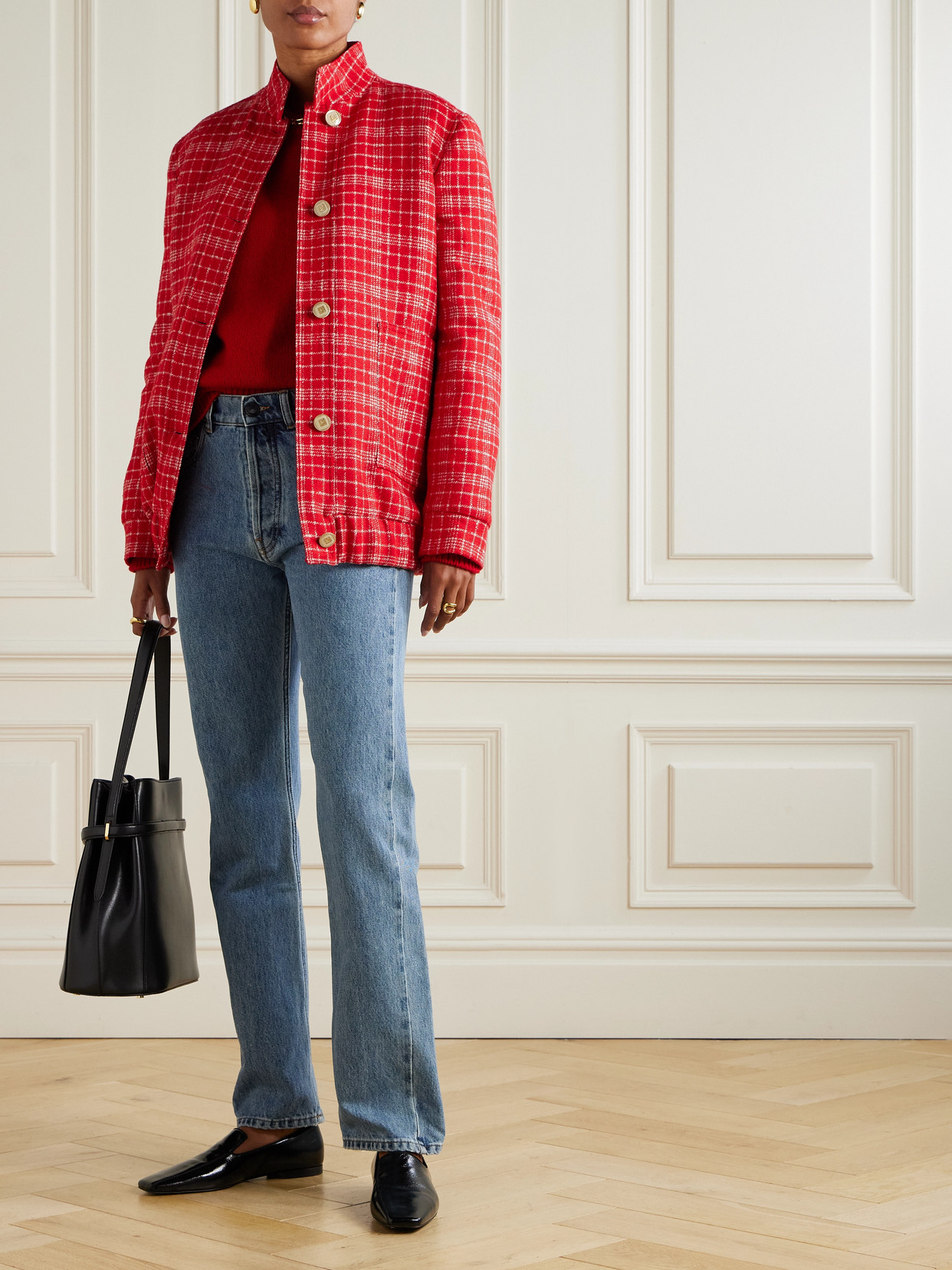 The Diana Checked Wool-Blend Tweed Jacket