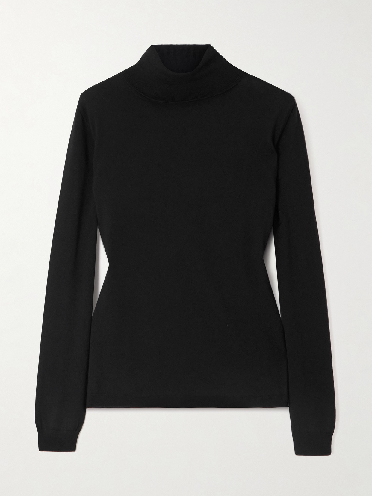 Giuliva Heritage The Arianna Wool Turtleneck Sweater In Black