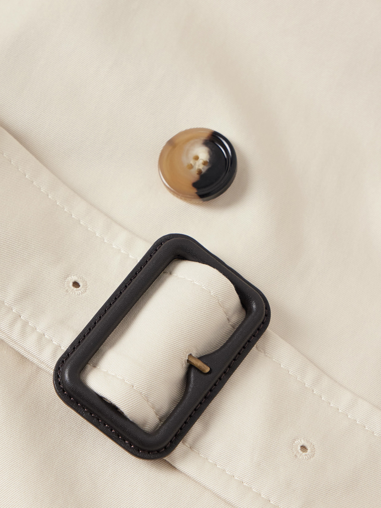 Burberry Fitzrovia Cotton-gabardine Trench Coat In Neutral