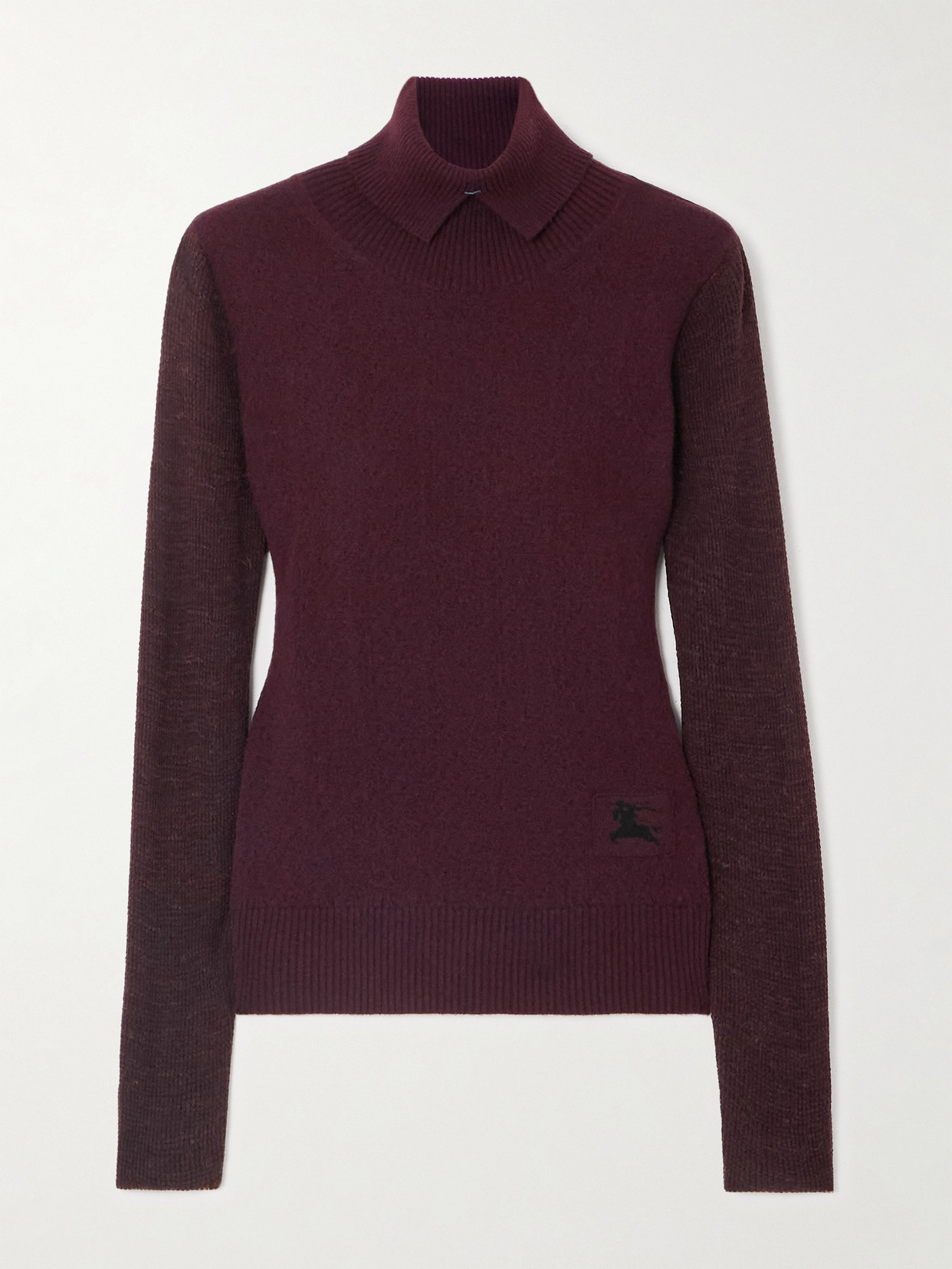 Burberry Brushed Wool-blend Turtleneck Sweater In Brown