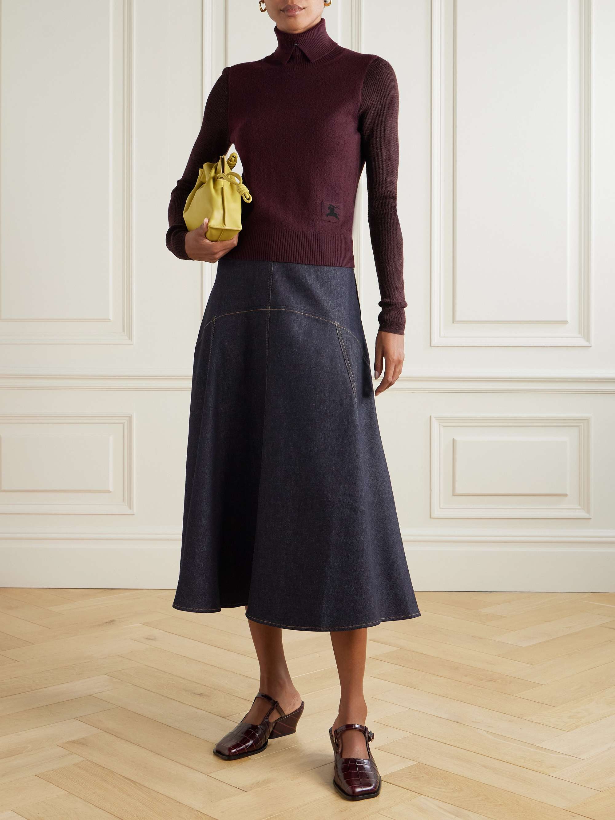 BURBERRY 起毛ウール混 タートルネックセーター | NET-A-PORTER