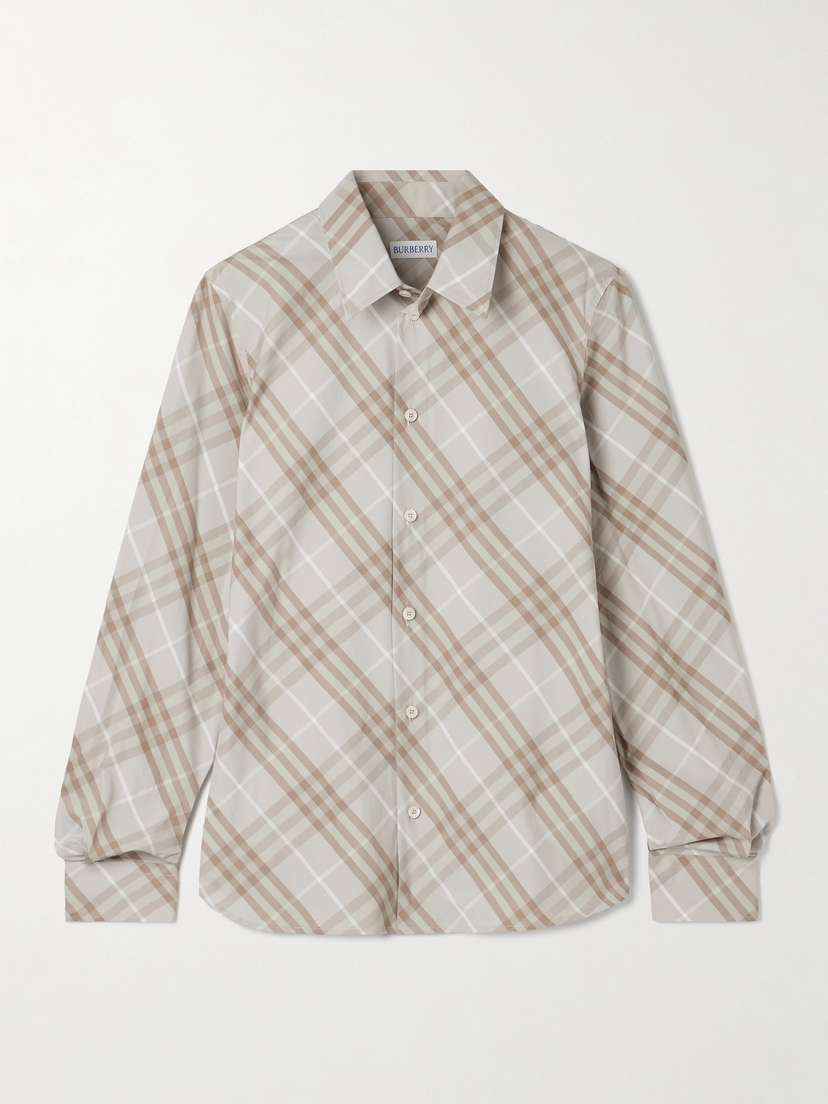 Burberry Checked Cotton-poplin Shirt
