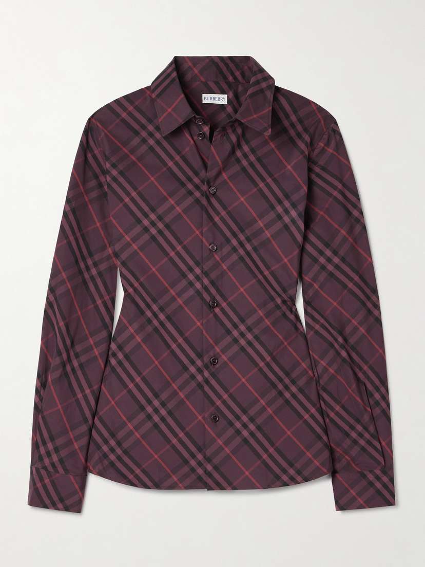 Burberry Checked Cotton-poplin Shirt