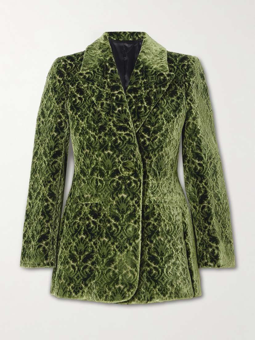 Burberry Velvet-jacquard Blazer