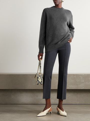 High Sport Georgia embroidered wool and cashmere-blend sweater