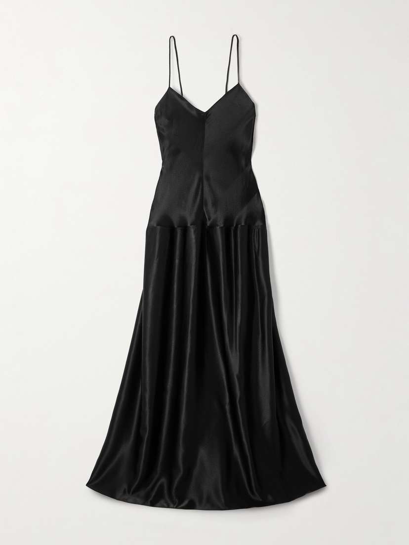 FFORME Layla Hammered-satin Maxi Dress