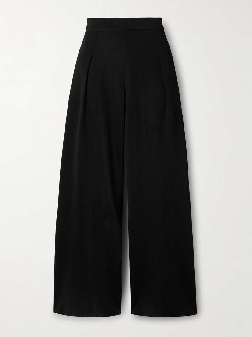 HIGH SPORT Gene Pleated Stretch-knit Wide-leg Pants
